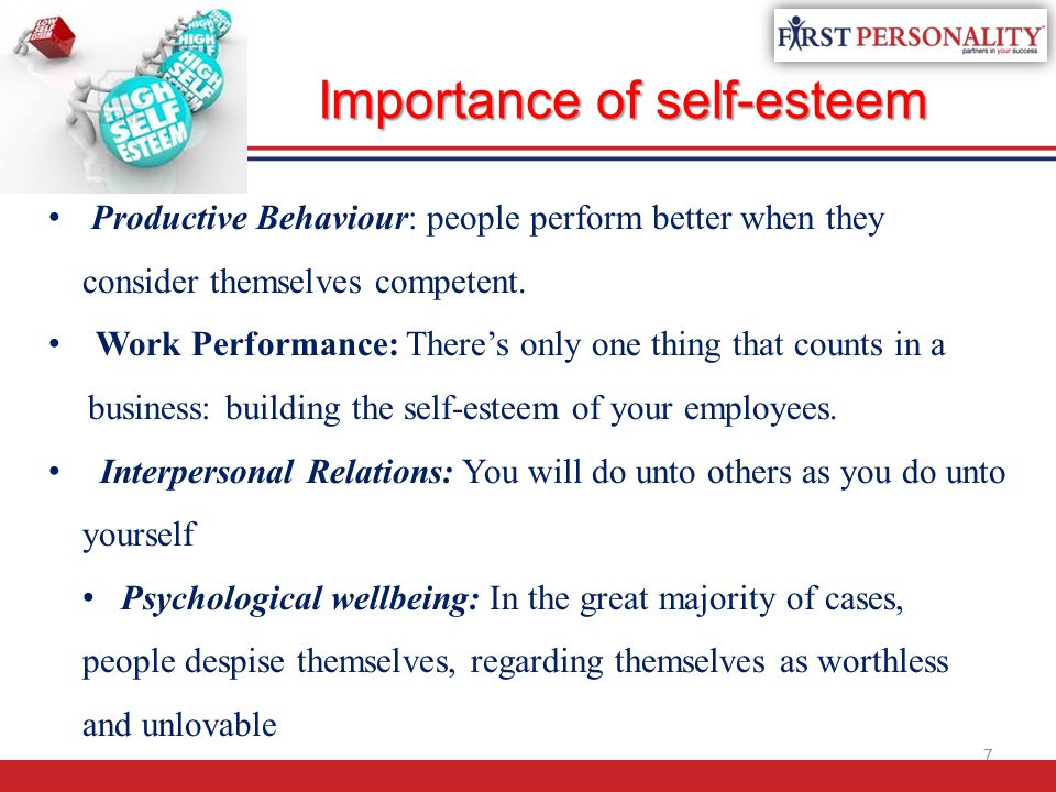 Importance of self-esteem