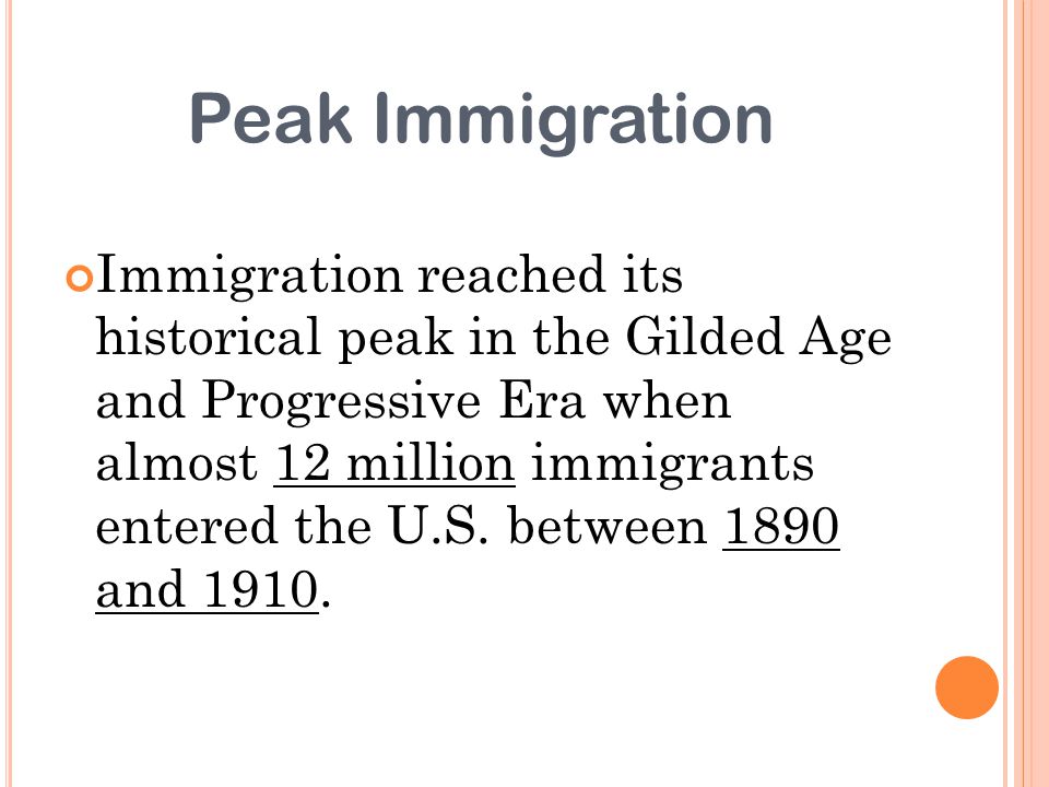 Peak Immigration
