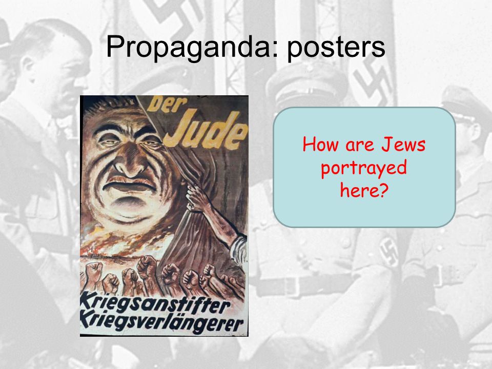 Propaganda: posters How are Jews portrayed here