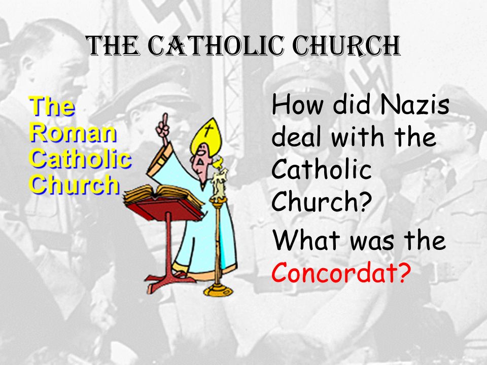 The Catholic Church How did Nazis deal with the Catholic Church