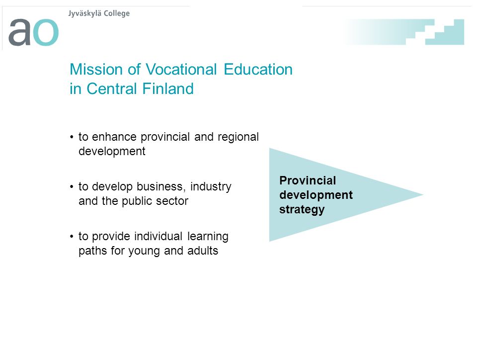 Mission of Vocational Education in Central Finland