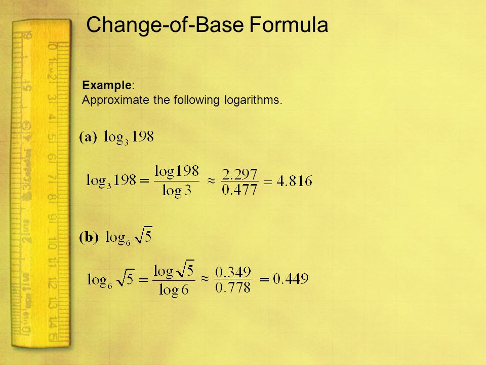 Change-of-Base Formula