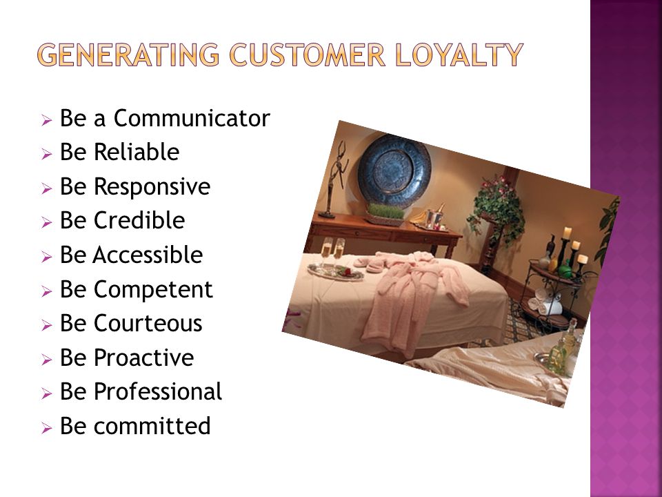 Generating Customer Loyalty