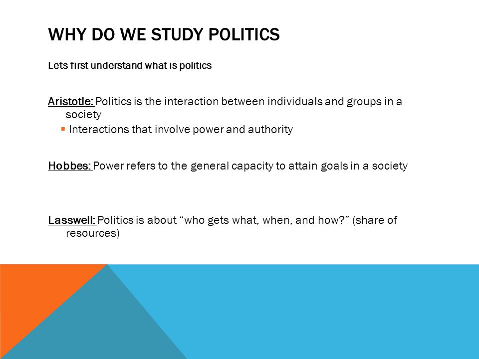 what do you understand by politics