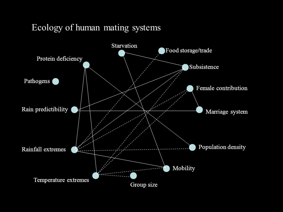 Ecology of human mating systems