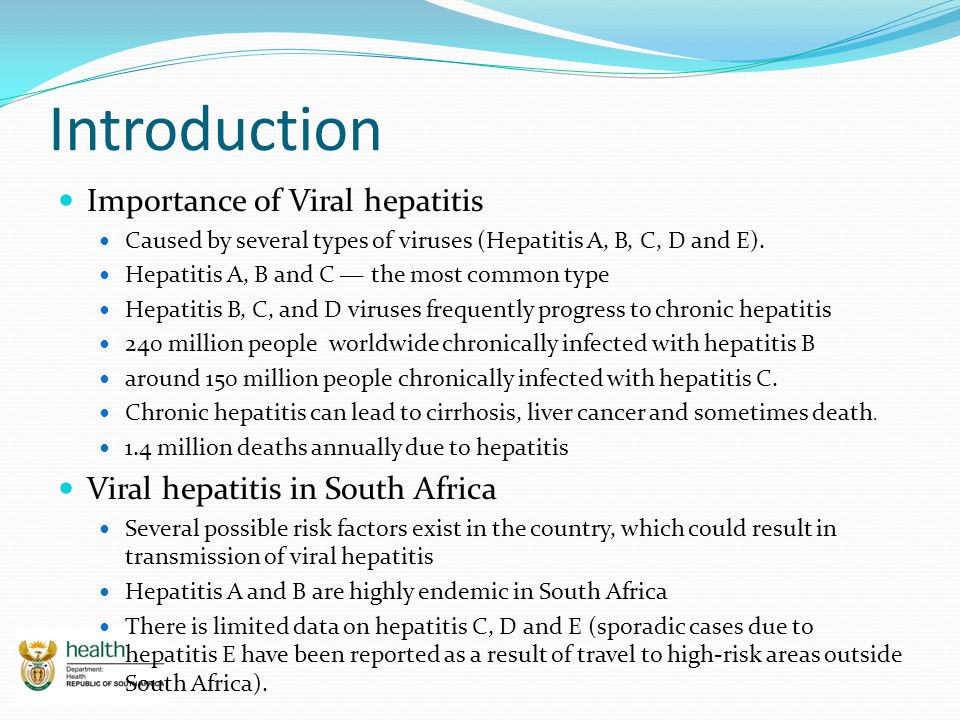 Introduction Importance of Viral hepatitis