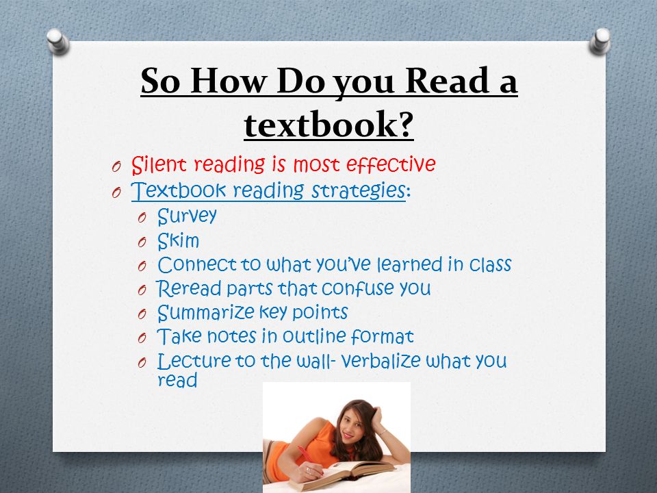 So How Do you Read a textbook