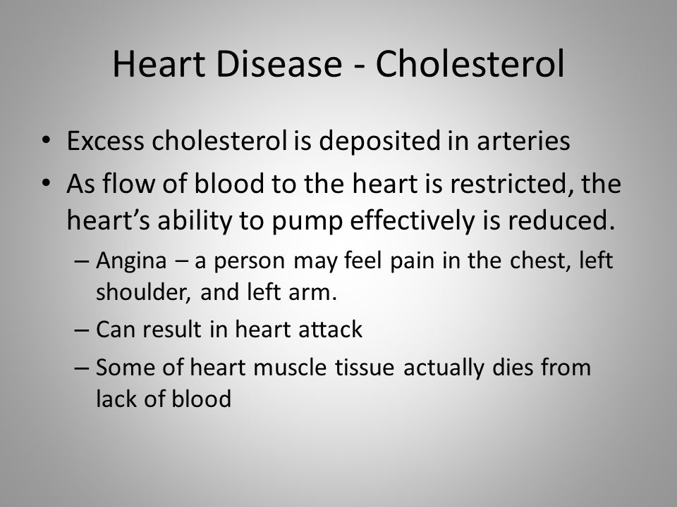 Heart Disease - Cholesterol