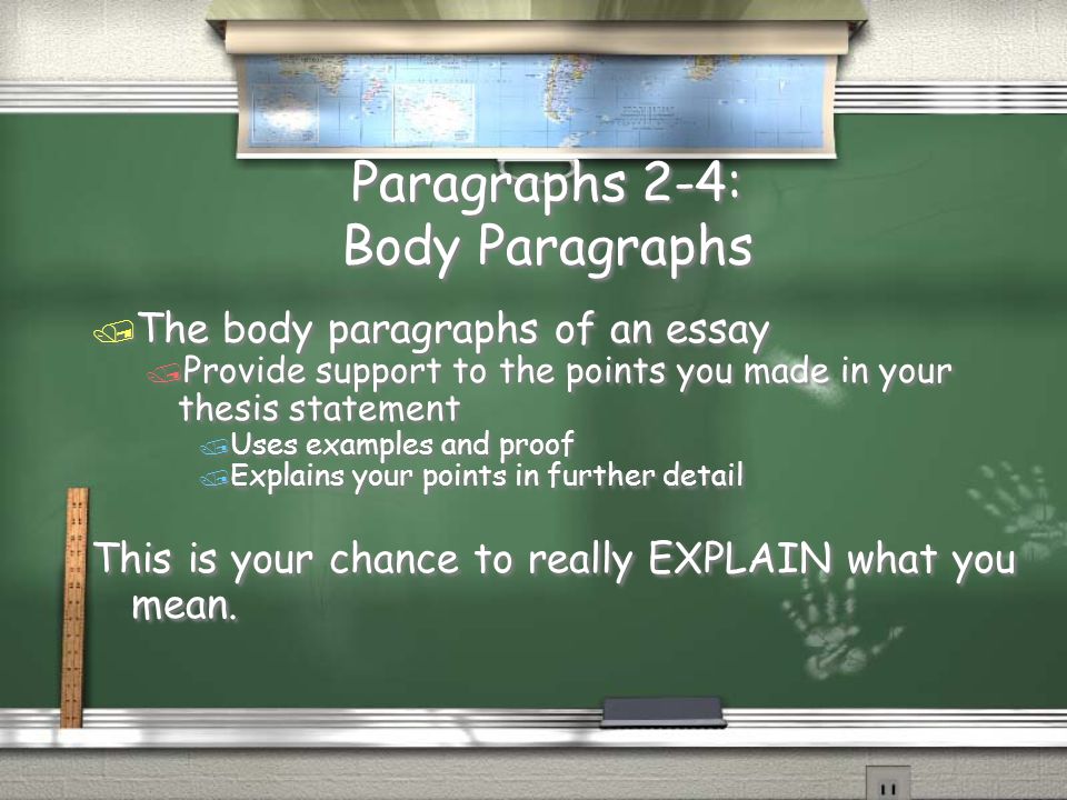 Paragraphs 2-4: Body Paragraphs