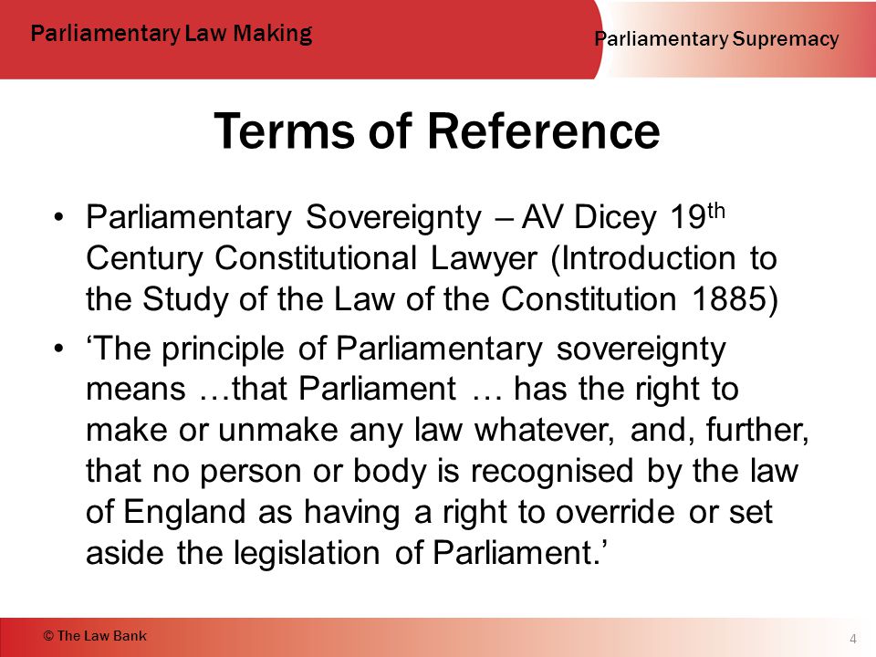 Parliamentary Law Making Ppt Download