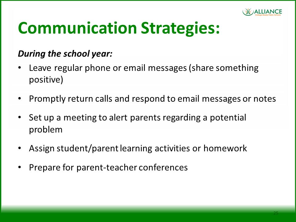 Communication Strategies: