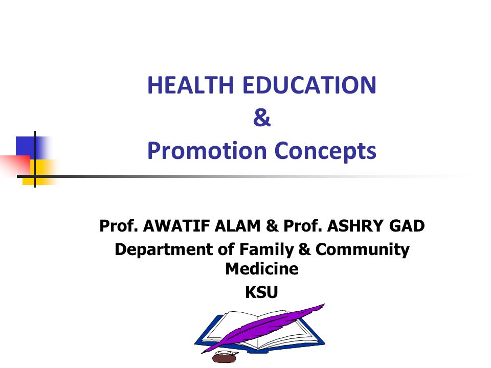 HEALTH EDUCATION & Promotion Concepts