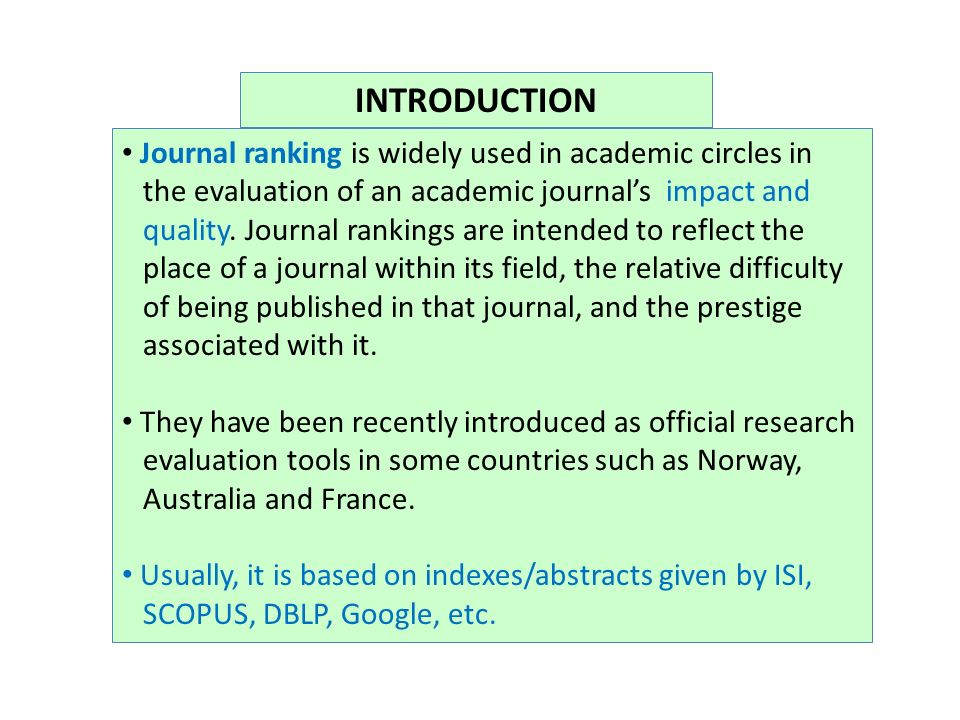 Understanding Isi Scopus Google And Q Ppt Video Online Download