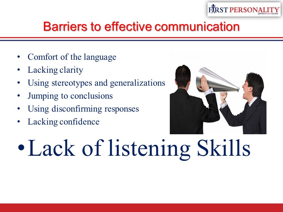 Barriers to effective communication