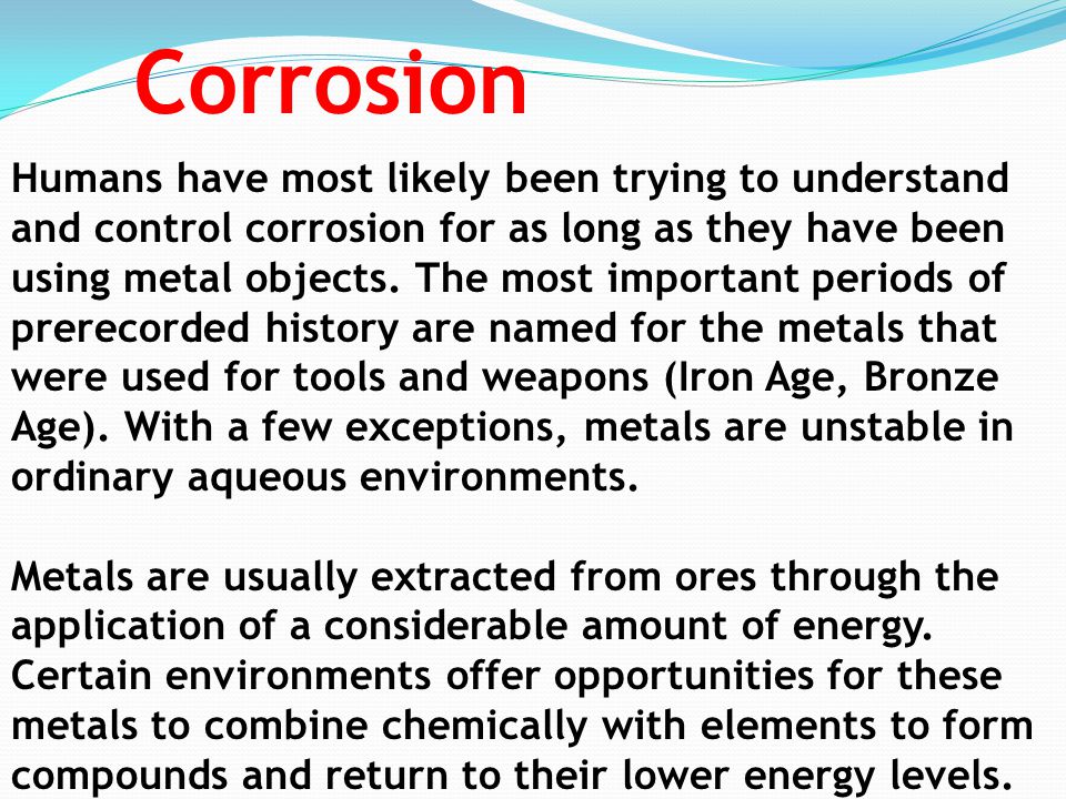 why is corrosion important