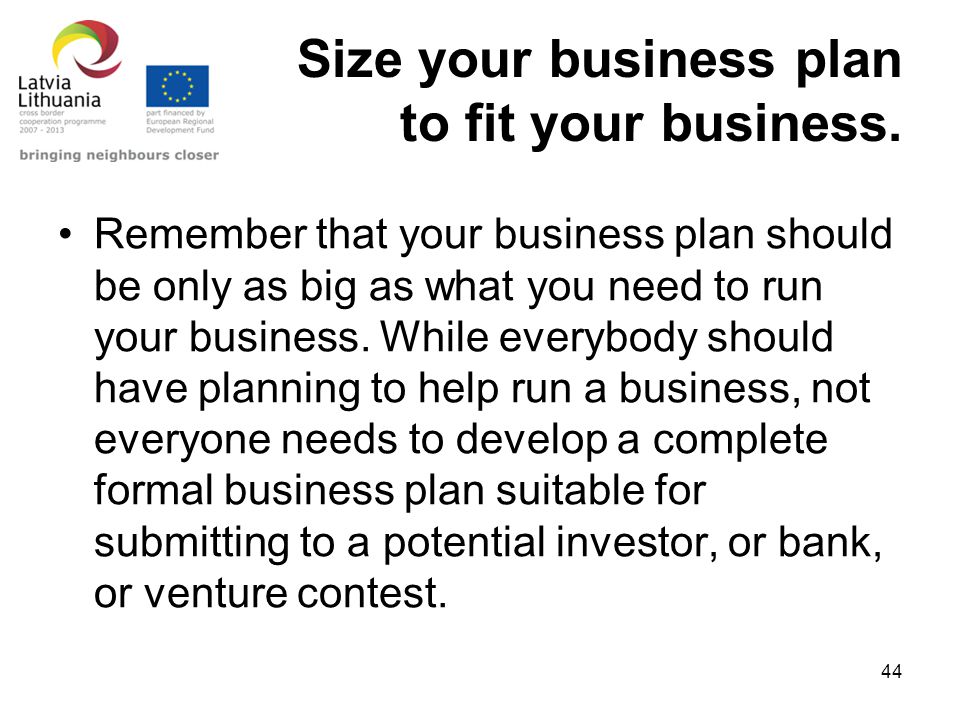what you need for a business plan