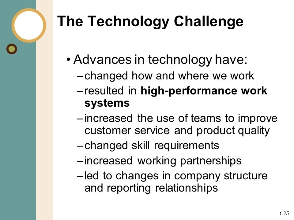 The Technology Challenge