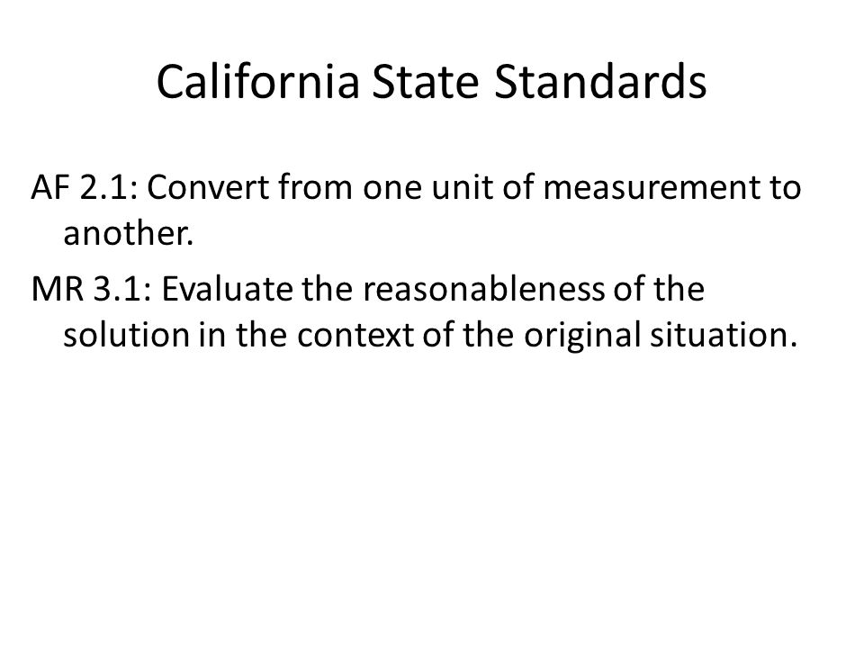California State Standards