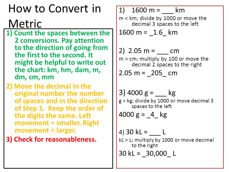 Metric Units Of Measurement Ppt Video Online Download