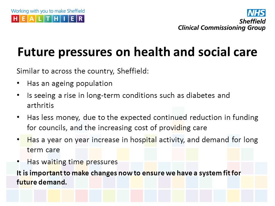Future pressures on health and social care