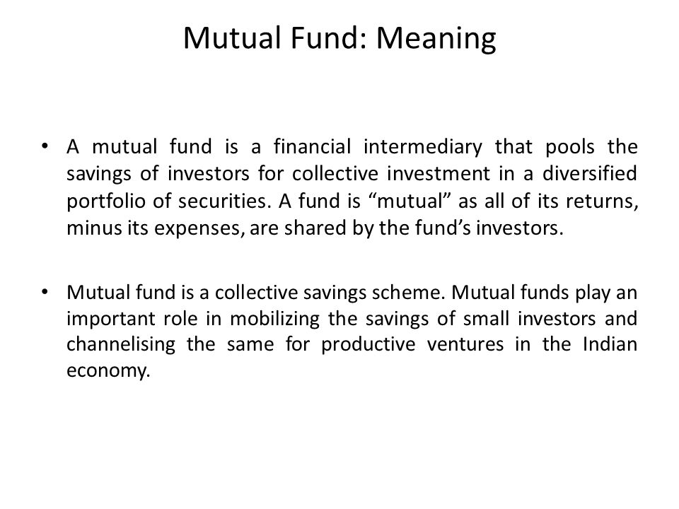 M.F.S. MUTUAL FUND. - ppt video online download