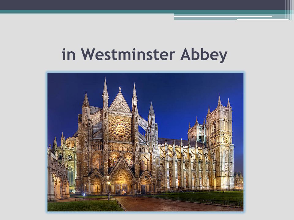 in Westminster Abbey