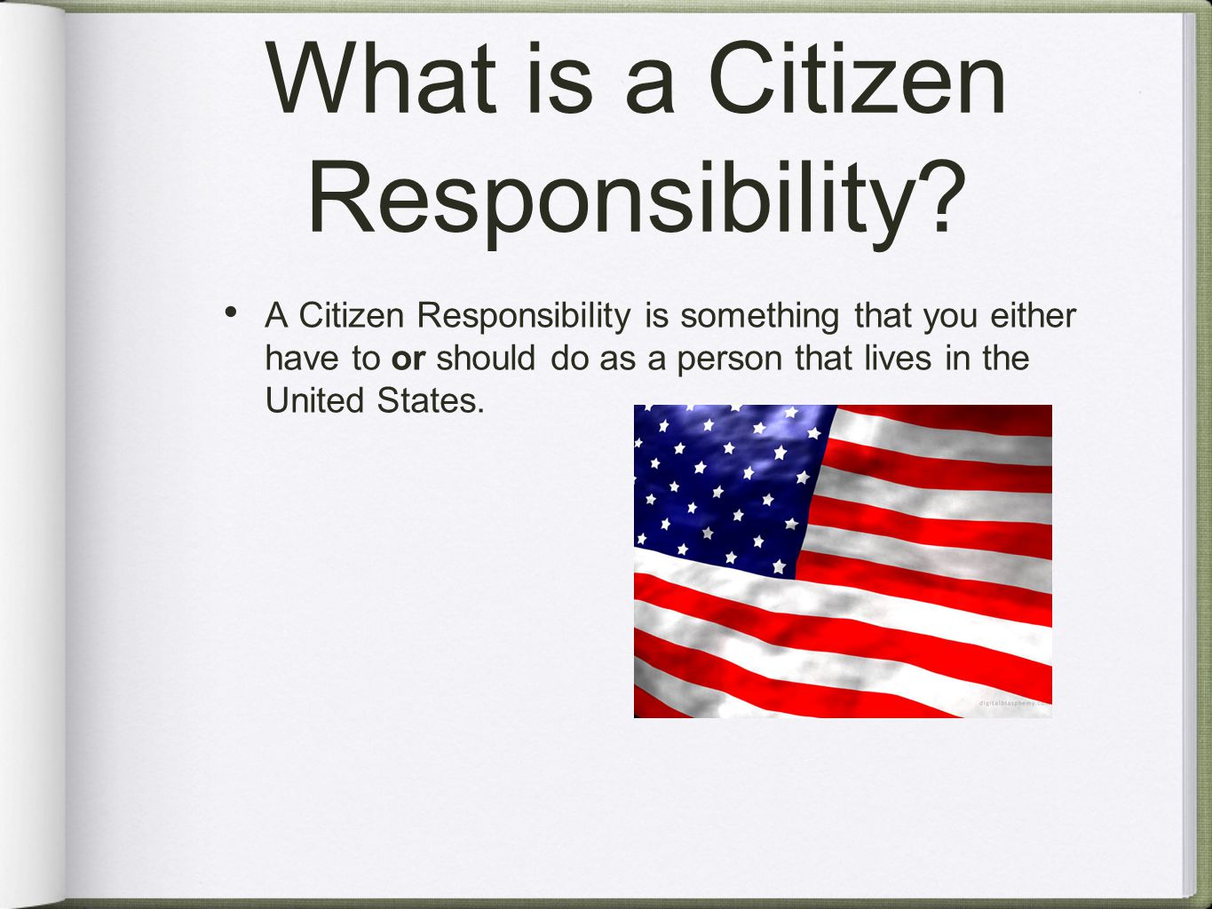 Citizen Responsibilities - ppt video online download