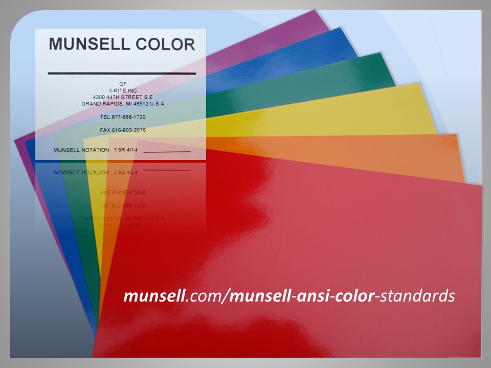 Ansi Color Chart Standards