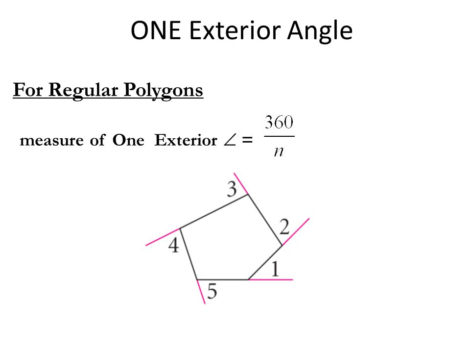 5 2 Exterior Angles Of A Polygon Ppt Video Online Download