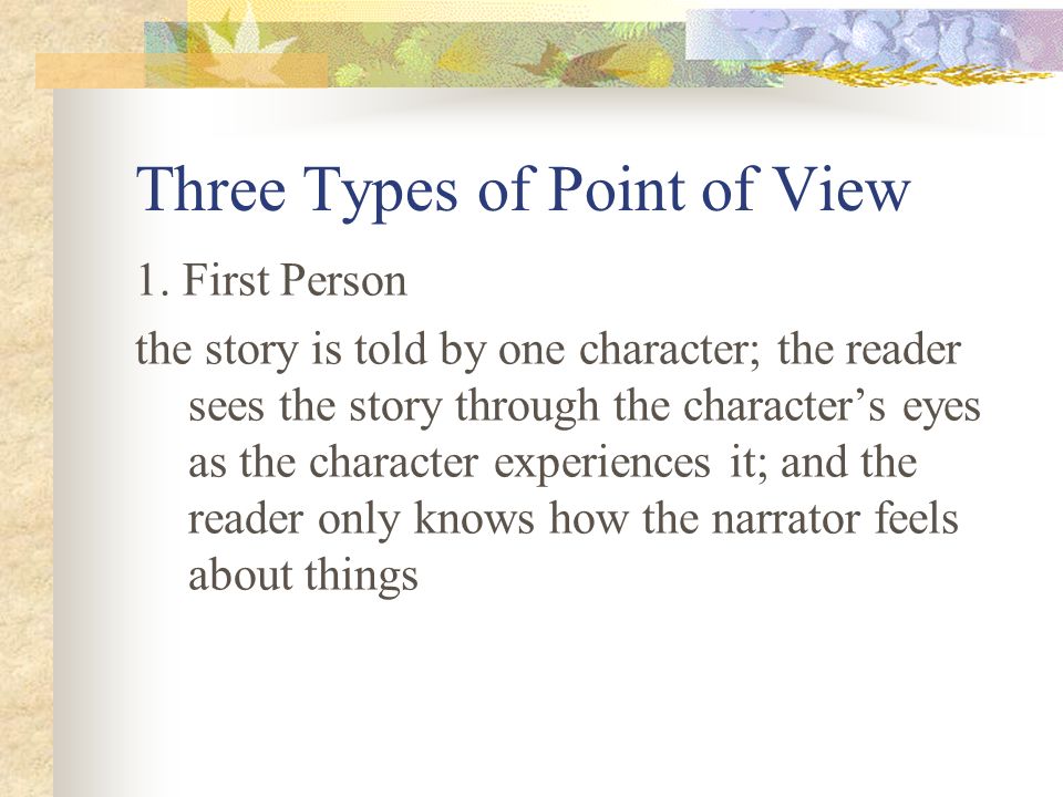 Three Types of Point of View