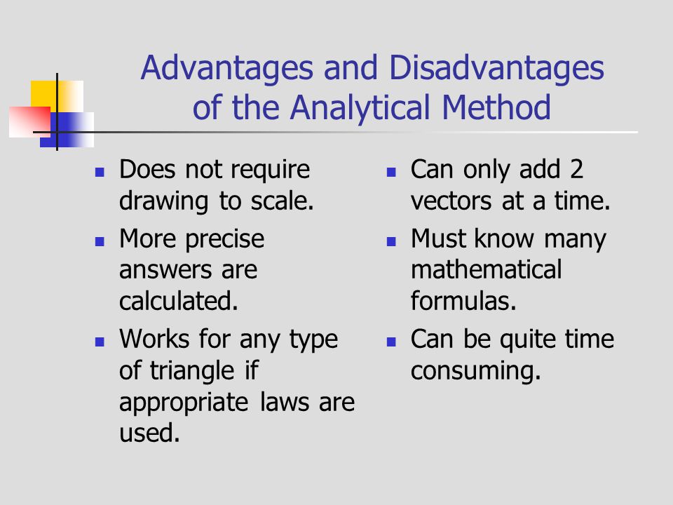 problem solving method advantages and disadvantages