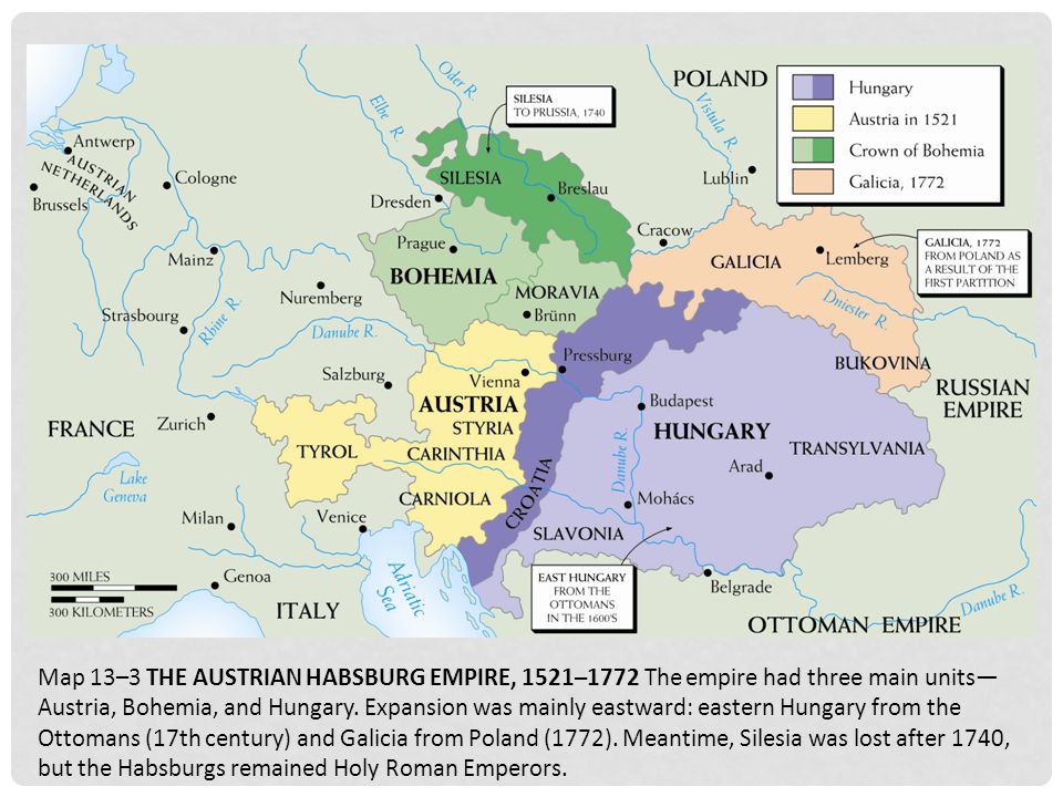 Австрийская галиция карта