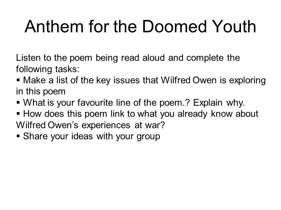 anthem for doomed youth analysis line by line