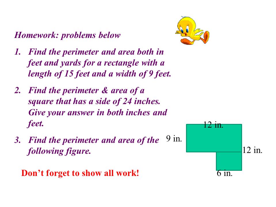 Homework: problems below