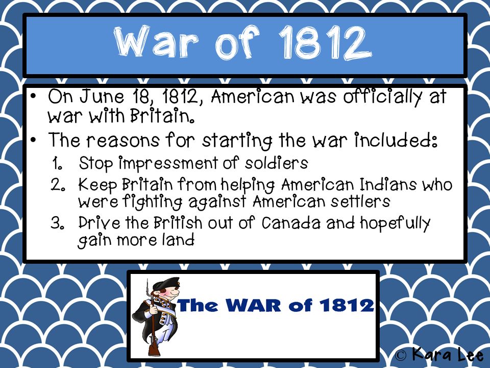 reasons for the war of 1812
