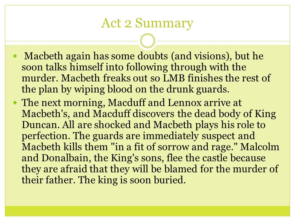 Macbeth Act 4 scene Summaries. - ppt video online download