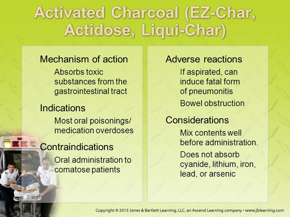 Activated Charcoal (EZ-Char, Actidose, Liqui-Char)
