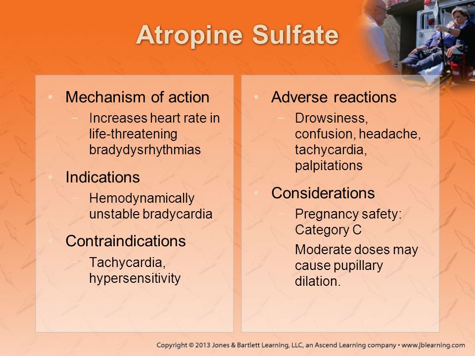 Atropine Sulfate Mechanism of action Indications Contraindications