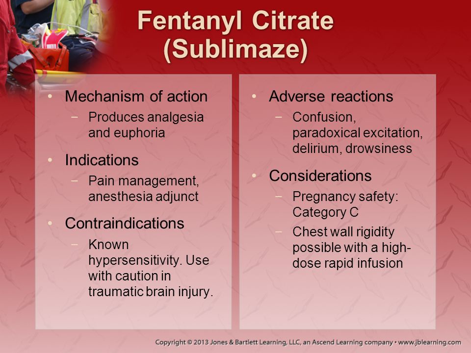 Fentanyl Citrate (Sublimaze)