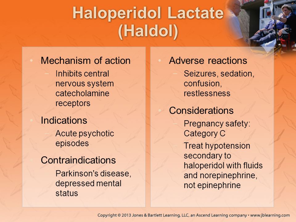 Haloperidol Lactate (Haldol)