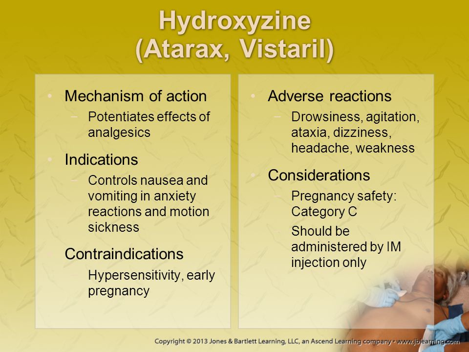 Hydroxyzine (Atarax, Vistaril)