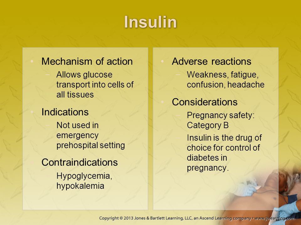 Insulin Mechanism of action Indications Contraindications