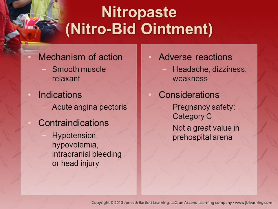Nitropaste (Nitro-Bid Ointment)