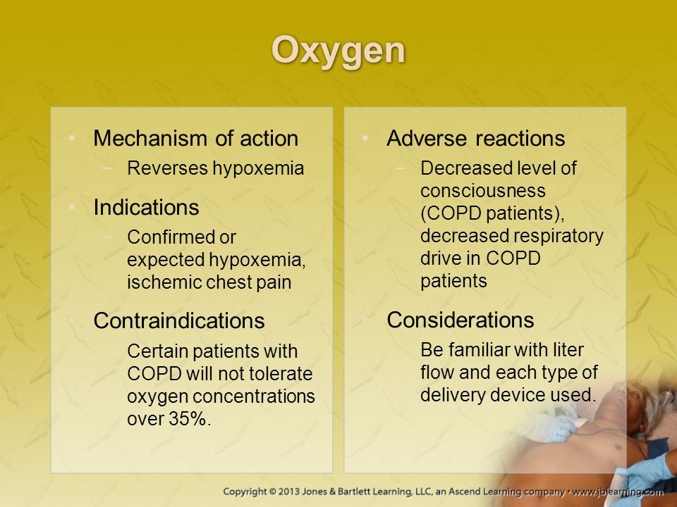 Oxygen Mechanism of action Indications Contraindications
