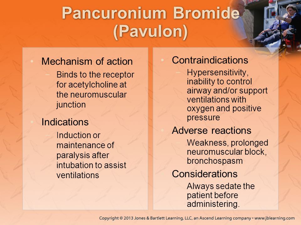 Pancuronium Bromide (Pavulon)