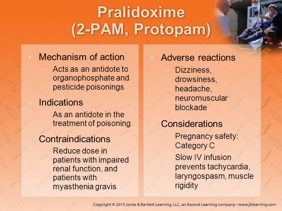 Pralidoxime (2-PAM, Protopam)