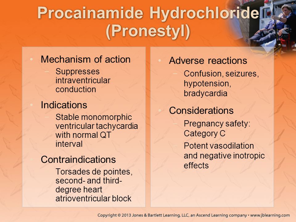 Procainamide Hydrochloride (Pronestyl)