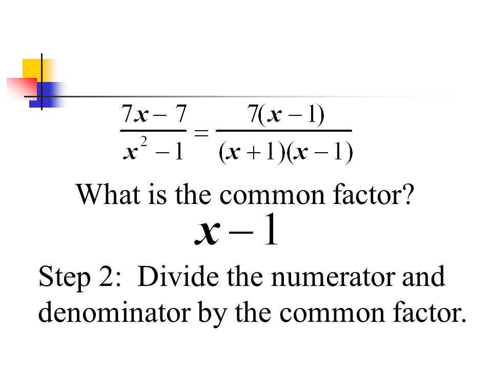 What is the common factor
