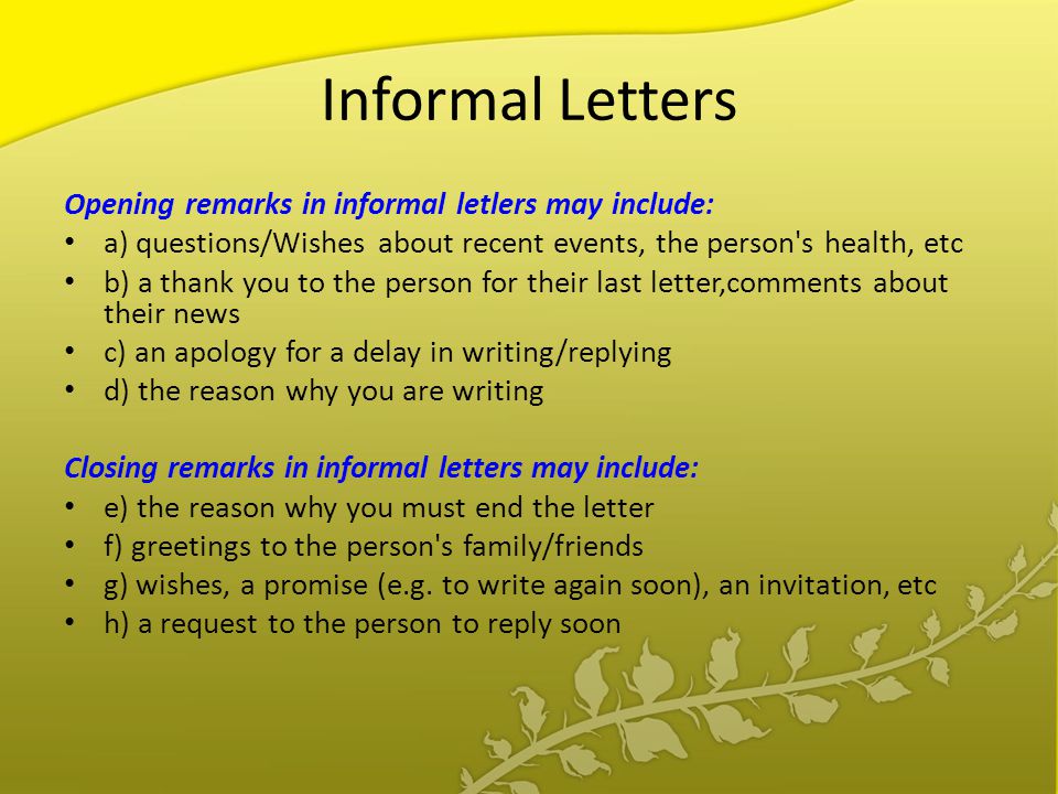 Close remark. Informal Letter writing. Письмо informal. Informal Letter пример. Informal Letter Plan.