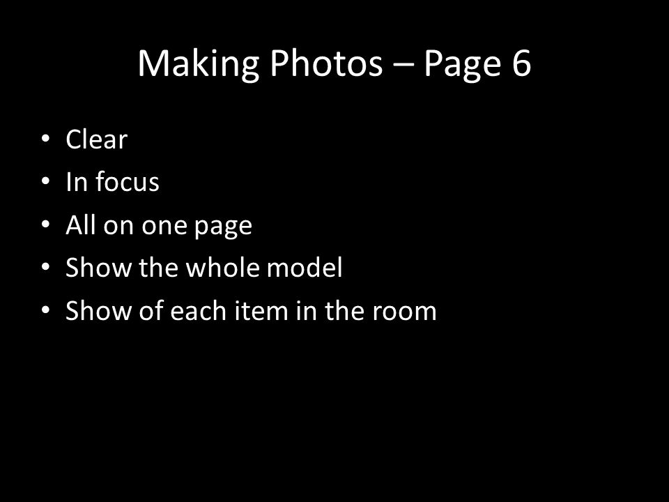 Making Photos – Page 6 Clear In focus All on one page